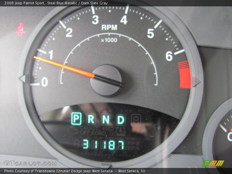 Steel Blue Metallic / Dark Slate Gray 2008 Jeep Patriot Sport