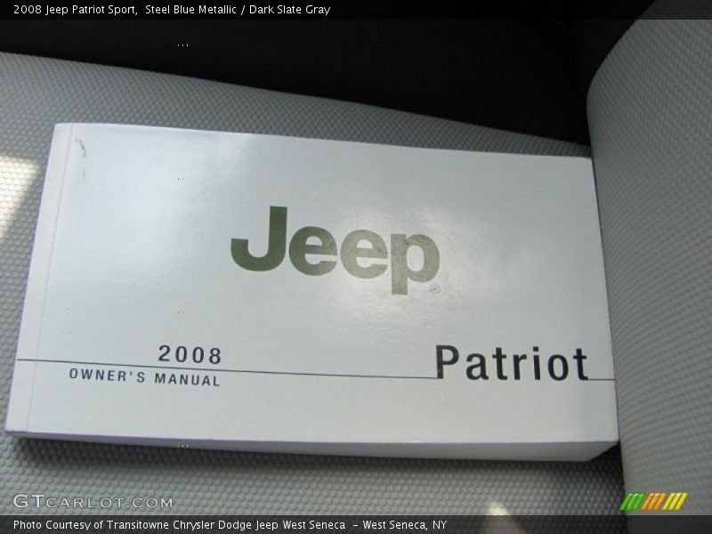 Steel Blue Metallic / Dark Slate Gray 2008 Jeep Patriot Sport