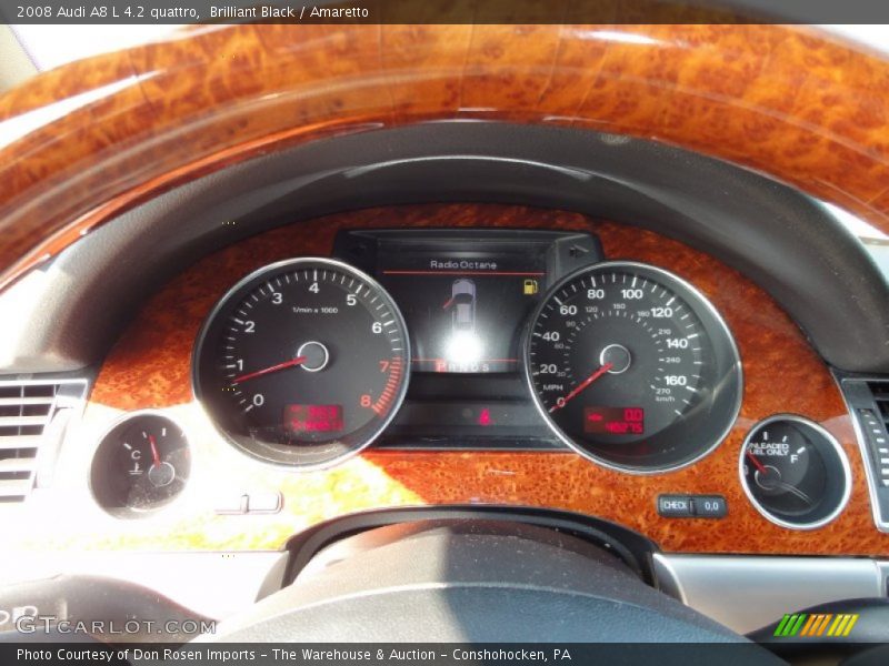 Brilliant Black / Amaretto 2008 Audi A8 L 4.2 quattro