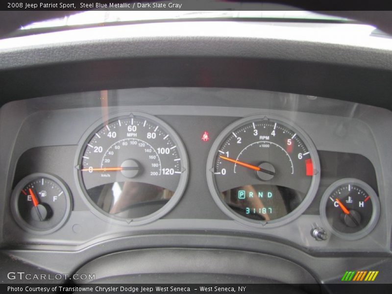Steel Blue Metallic / Dark Slate Gray 2008 Jeep Patriot Sport