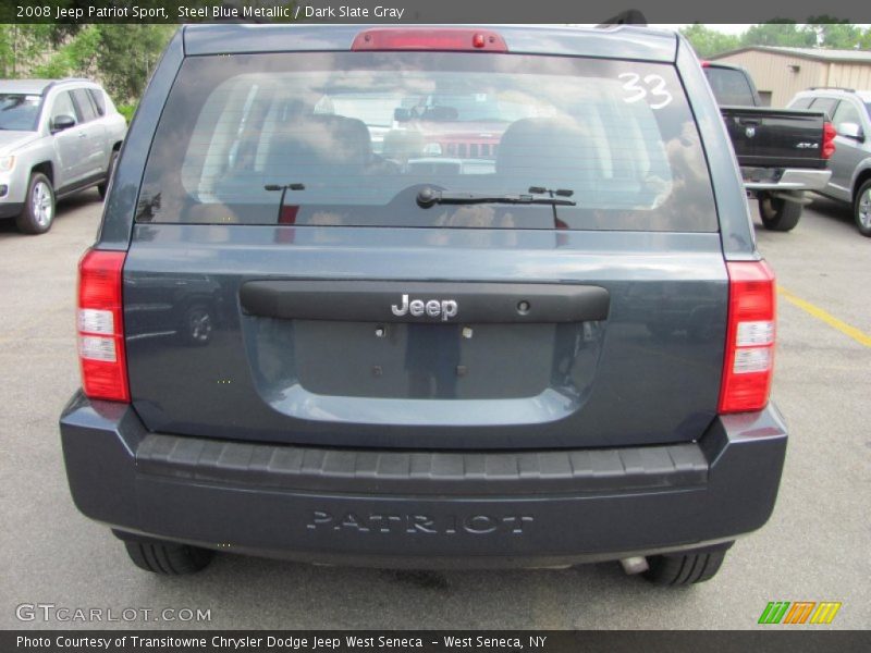 Steel Blue Metallic / Dark Slate Gray 2008 Jeep Patriot Sport