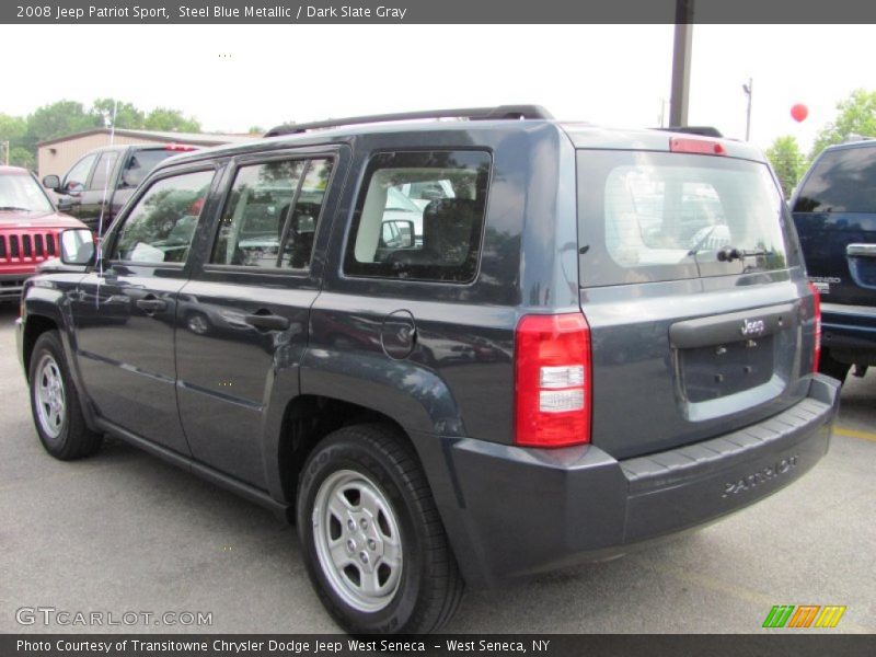 Steel Blue Metallic / Dark Slate Gray 2008 Jeep Patriot Sport