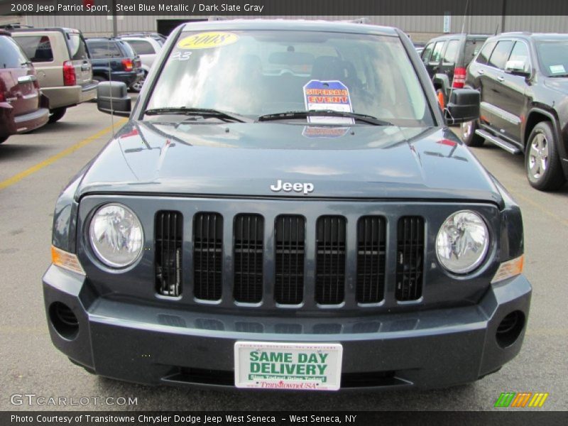 Steel Blue Metallic / Dark Slate Gray 2008 Jeep Patriot Sport