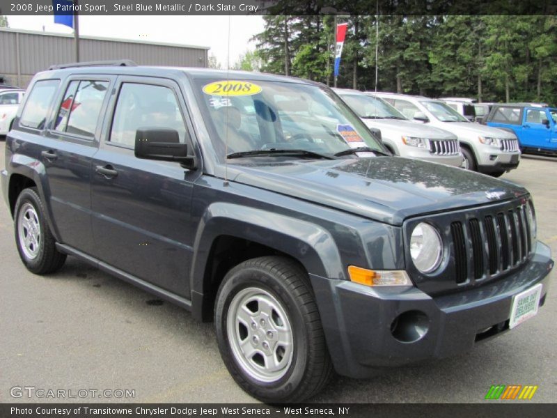 Steel Blue Metallic / Dark Slate Gray 2008 Jeep Patriot Sport