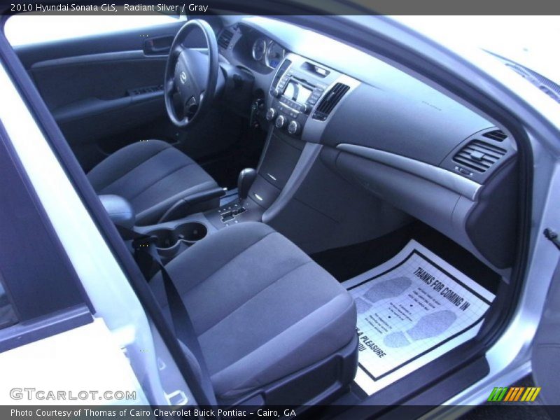 Radiant Silver / Gray 2010 Hyundai Sonata GLS