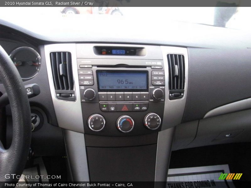 Radiant Silver / Gray 2010 Hyundai Sonata GLS