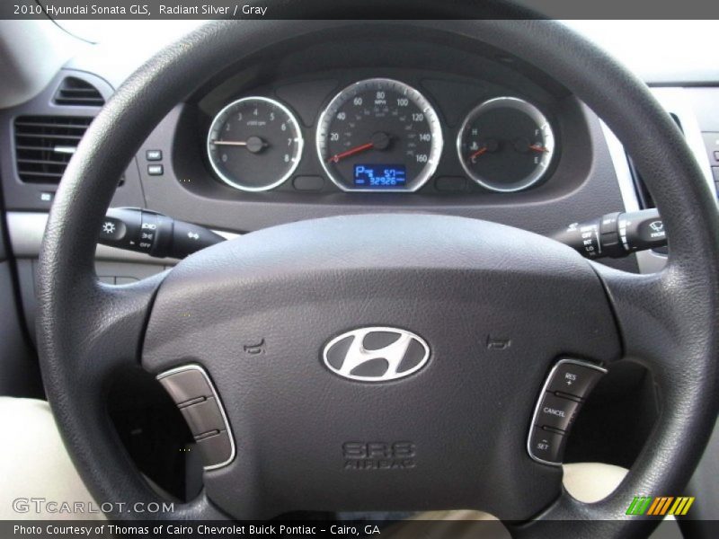Radiant Silver / Gray 2010 Hyundai Sonata GLS
