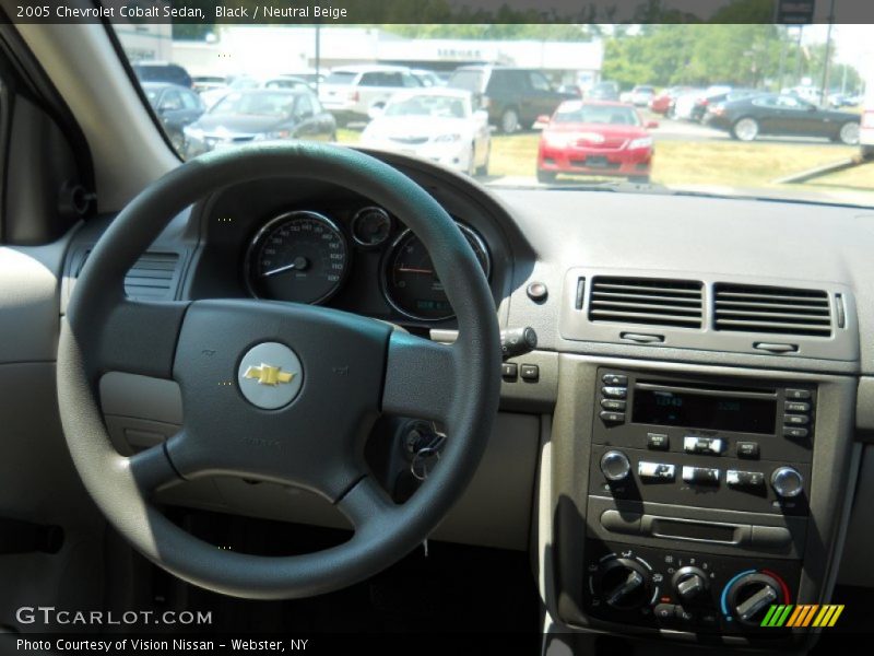 Black / Neutral Beige 2005 Chevrolet Cobalt Sedan