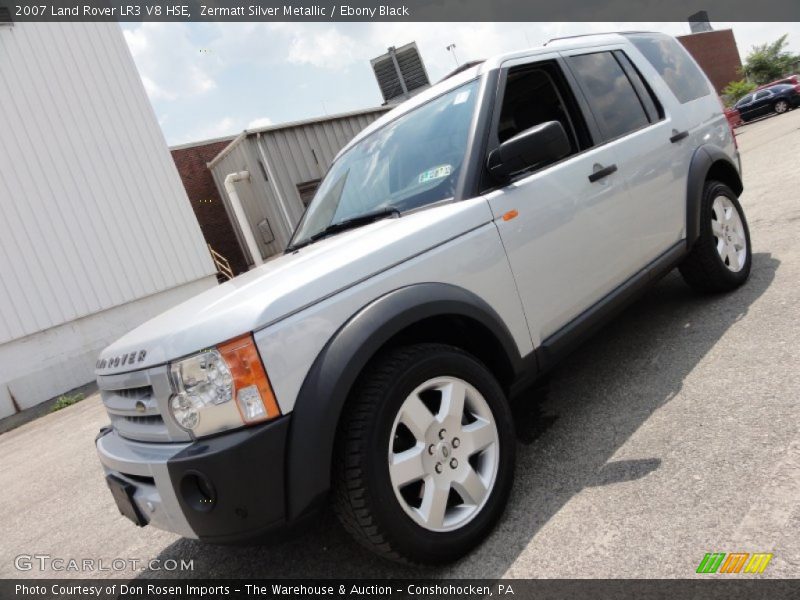 Zermatt Silver Metallic / Ebony Black 2007 Land Rover LR3 V8 HSE