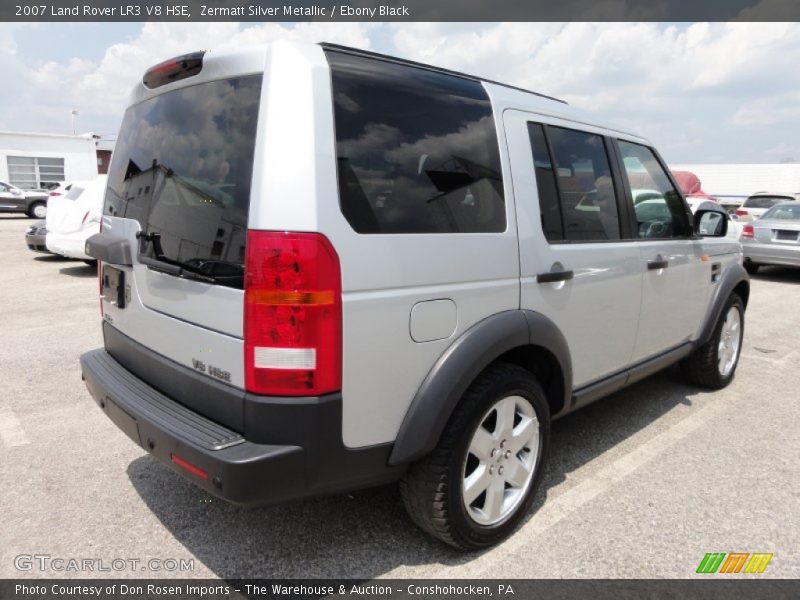Zermatt Silver Metallic / Ebony Black 2007 Land Rover LR3 V8 HSE
