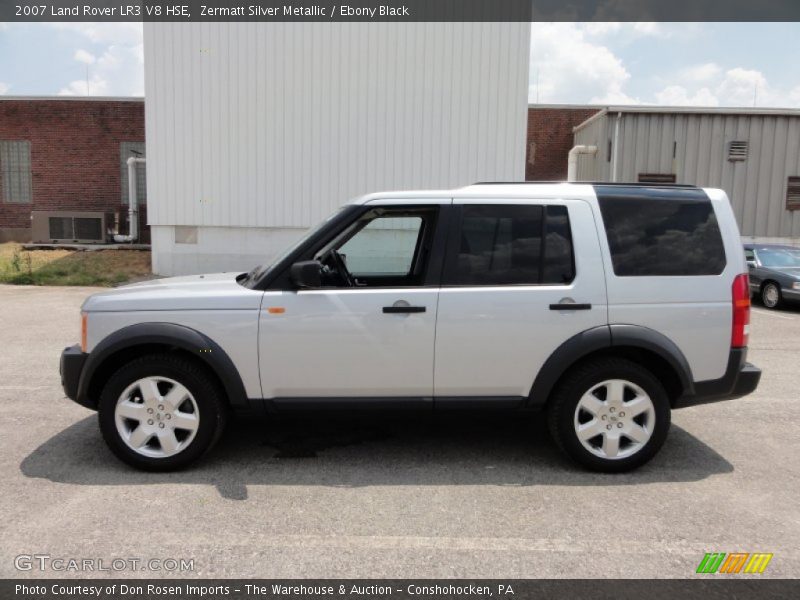 Zermatt Silver Metallic / Ebony Black 2007 Land Rover LR3 V8 HSE