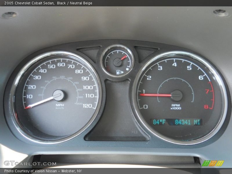Black / Neutral Beige 2005 Chevrolet Cobalt Sedan