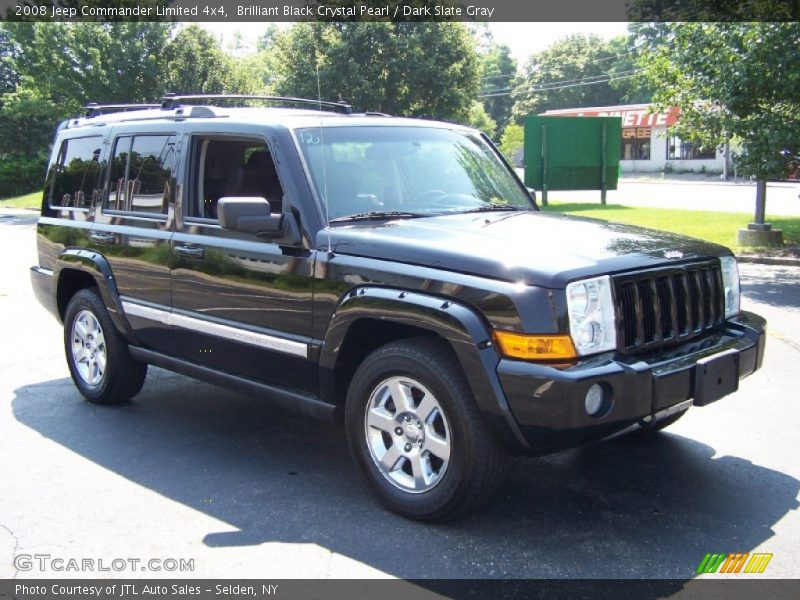 Brilliant Black Crystal Pearl / Dark Slate Gray 2008 Jeep Commander Limited 4x4