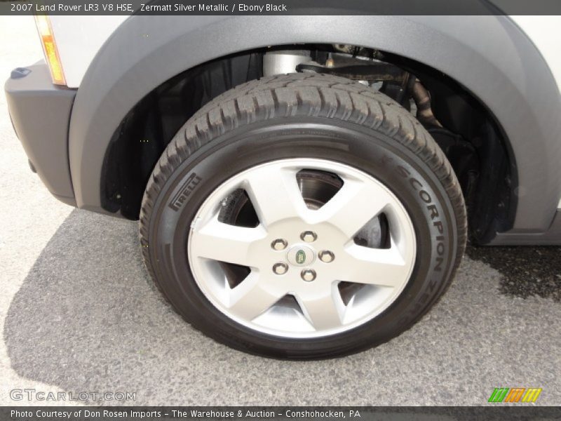 Zermatt Silver Metallic / Ebony Black 2007 Land Rover LR3 V8 HSE