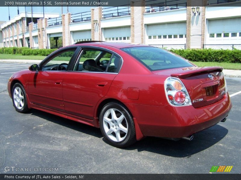 Sonoma Sunset Red / Charcoal 2003 Nissan Altima 3.5 SE