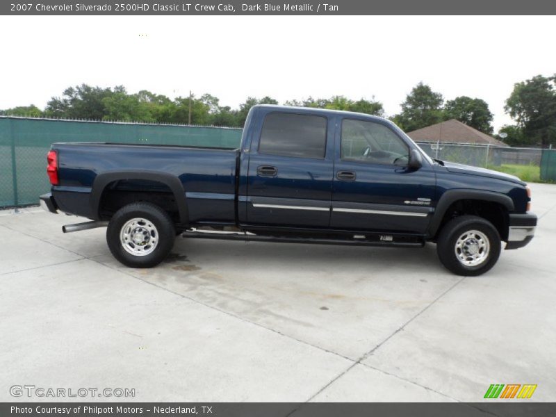 Dark Blue Metallic / Tan 2007 Chevrolet Silverado 2500HD Classic LT Crew Cab