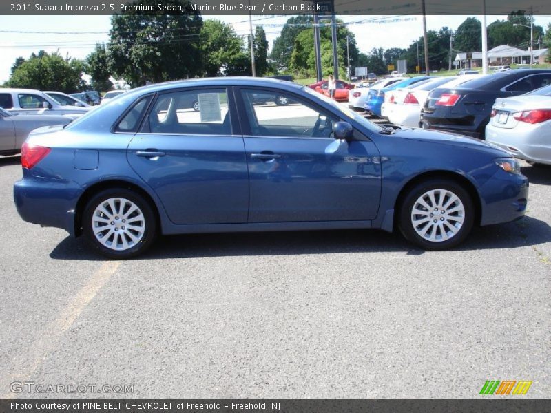 Marine Blue Pearl / Carbon Black 2011 Subaru Impreza 2.5i Premium Sedan