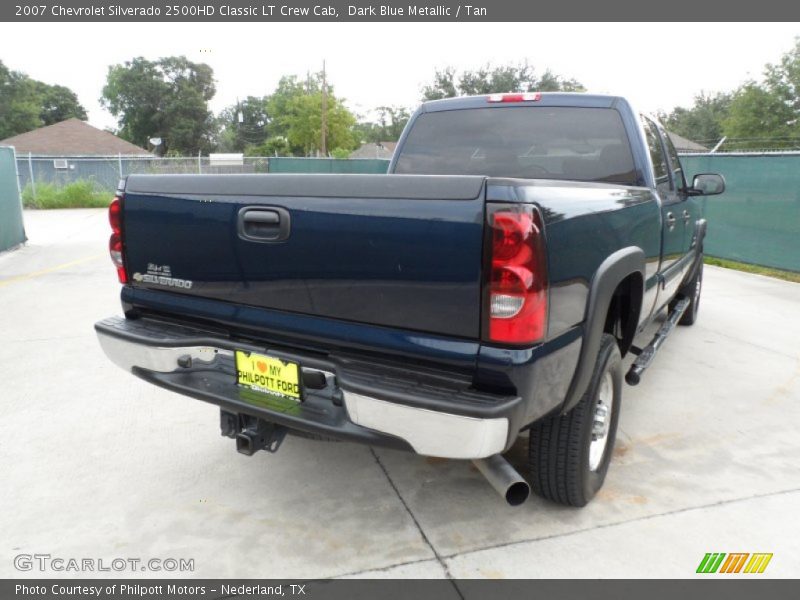 Dark Blue Metallic / Tan 2007 Chevrolet Silverado 2500HD Classic LT Crew Cab
