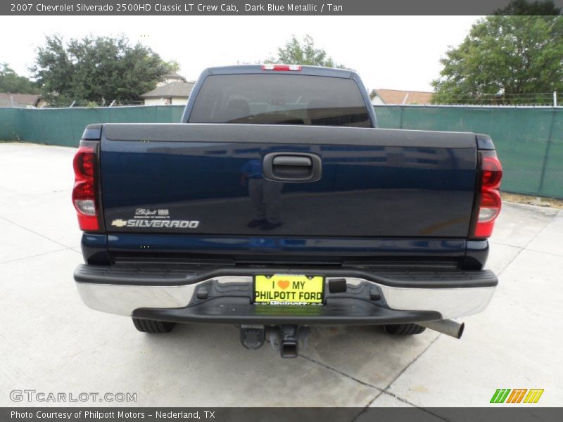 Dark Blue Metallic / Tan 2007 Chevrolet Silverado 2500HD Classic LT Crew Cab