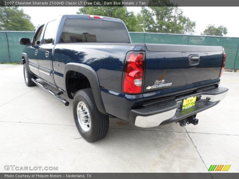 Dark Blue Metallic / Tan 2007 Chevrolet Silverado 2500HD Classic LT Crew Cab