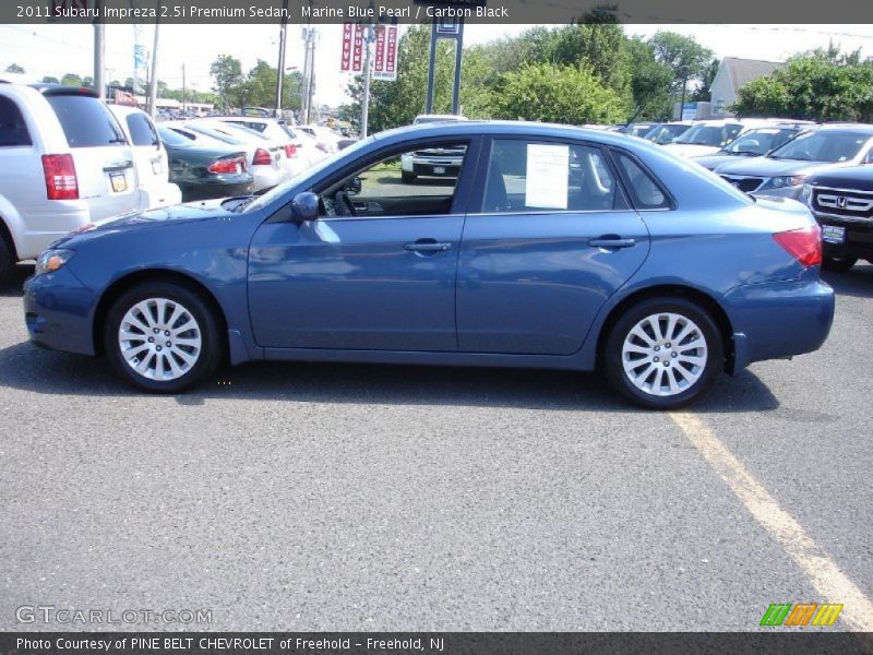 Marine Blue Pearl / Carbon Black 2011 Subaru Impreza 2.5i Premium Sedan