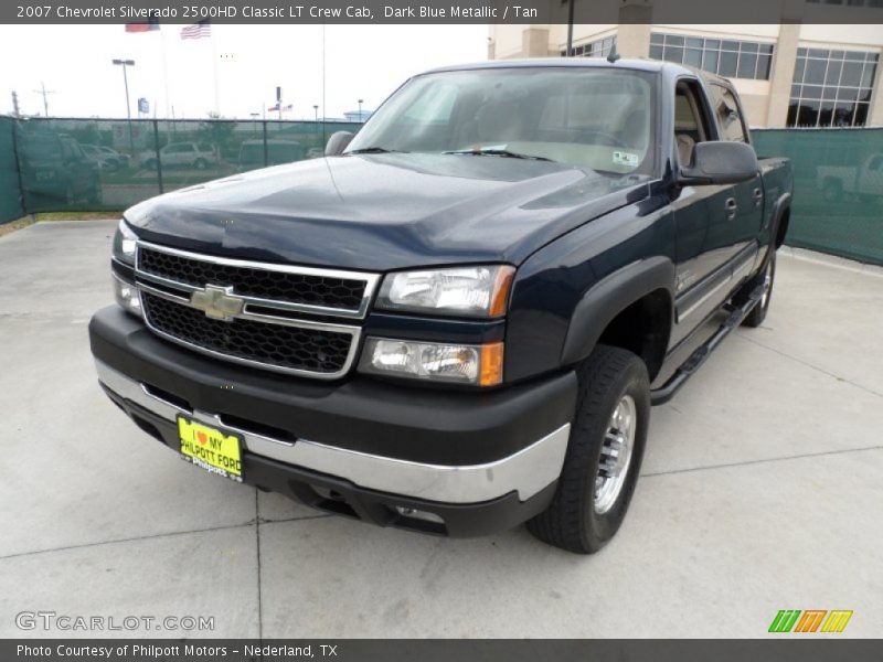 Dark Blue Metallic / Tan 2007 Chevrolet Silverado 2500HD Classic LT Crew Cab