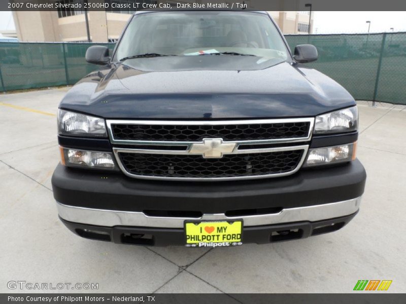 Dark Blue Metallic / Tan 2007 Chevrolet Silverado 2500HD Classic LT Crew Cab