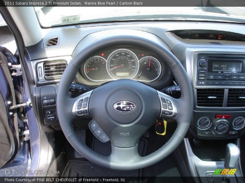 Marine Blue Pearl / Carbon Black 2011 Subaru Impreza 2.5i Premium Sedan