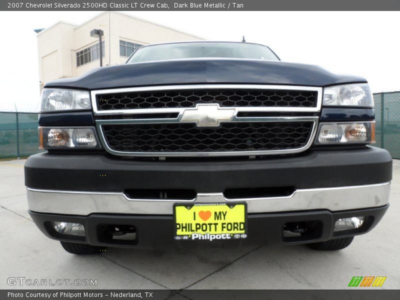 Dark Blue Metallic / Tan 2007 Chevrolet Silverado 2500HD Classic LT Crew Cab