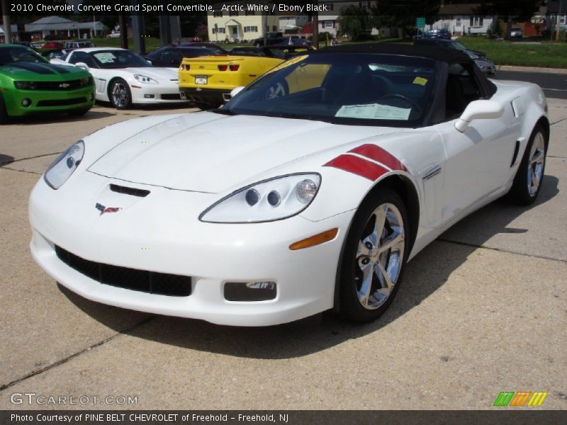 Arctic White / Ebony Black 2010 Chevrolet Corvette Grand Sport Convertible