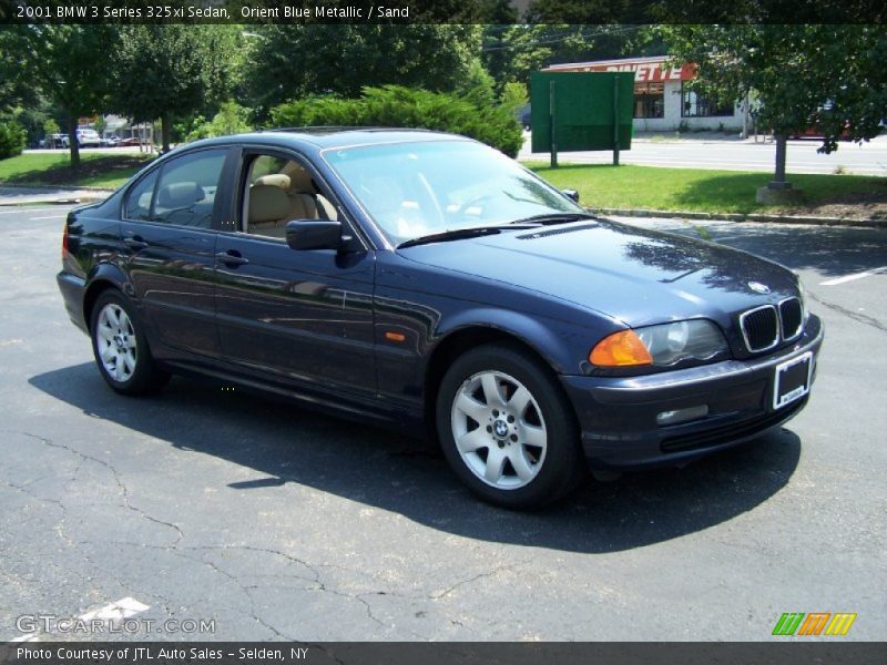 Orient Blue Metallic / Sand 2001 BMW 3 Series 325xi Sedan