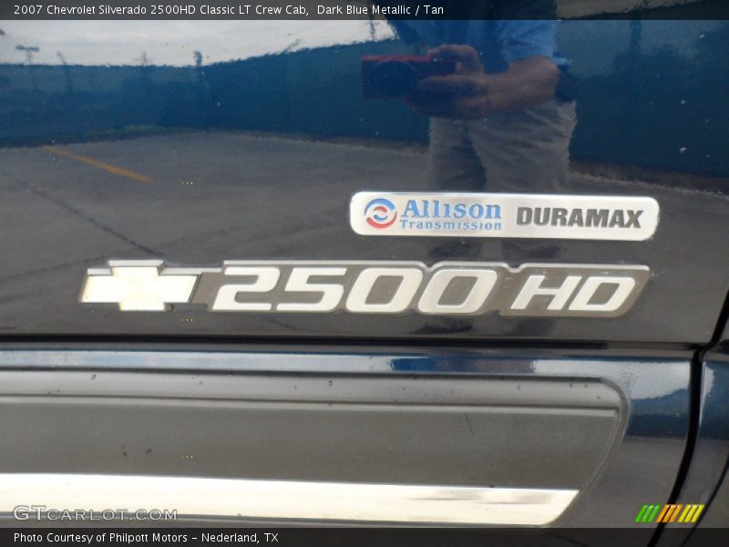 Dark Blue Metallic / Tan 2007 Chevrolet Silverado 2500HD Classic LT Crew Cab