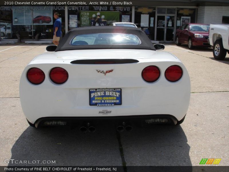 Arctic White / Ebony Black 2010 Chevrolet Corvette Grand Sport Convertible