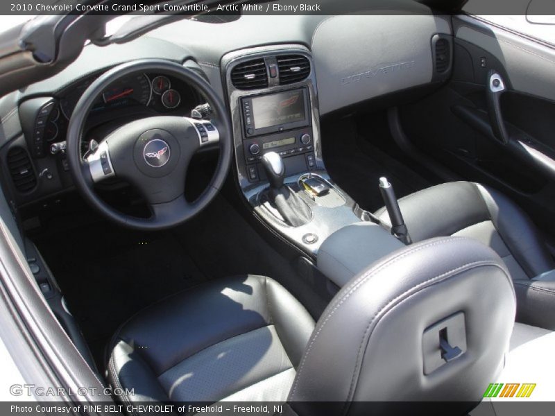  2010 Corvette Grand Sport Convertible Ebony Black Interior