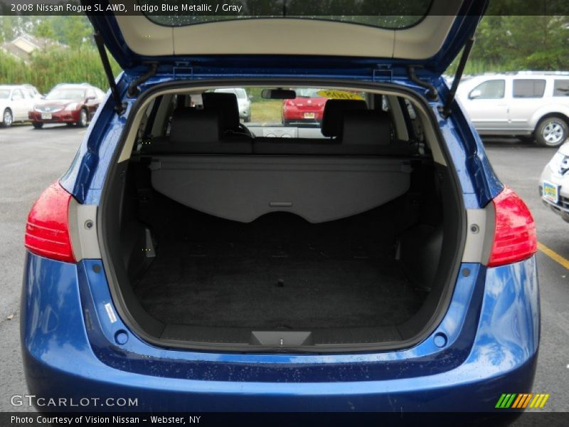 Indigo Blue Metallic / Gray 2008 Nissan Rogue SL AWD