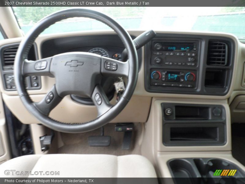 Dark Blue Metallic / Tan 2007 Chevrolet Silverado 2500HD Classic LT Crew Cab