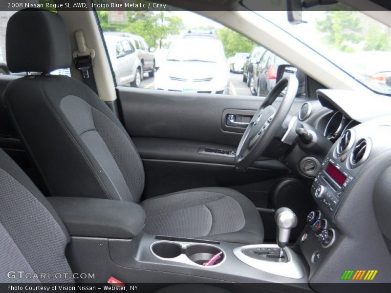 Indigo Blue Metallic / Gray 2008 Nissan Rogue SL AWD