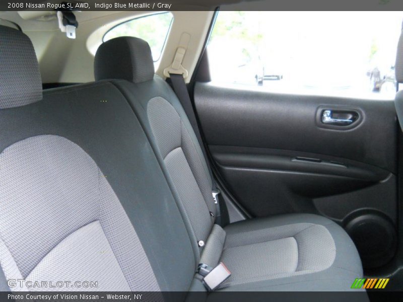 Indigo Blue Metallic / Gray 2008 Nissan Rogue SL AWD