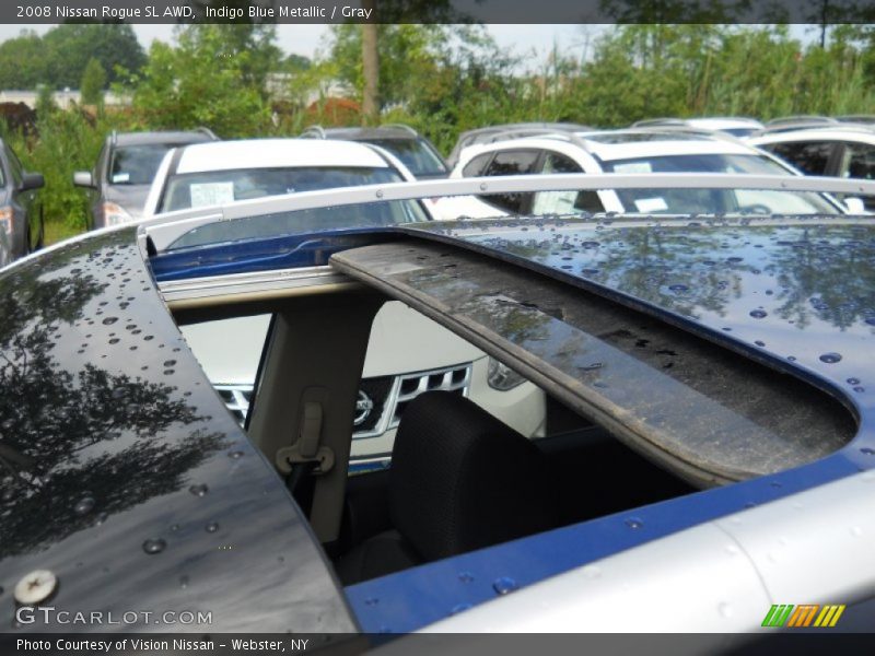 Indigo Blue Metallic / Gray 2008 Nissan Rogue SL AWD