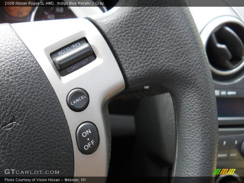 Indigo Blue Metallic / Gray 2008 Nissan Rogue SL AWD