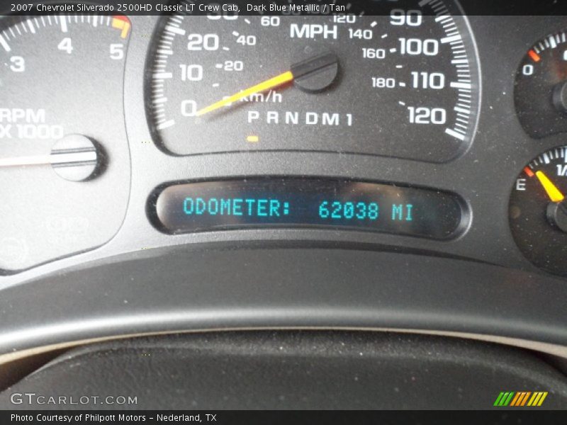 Dark Blue Metallic / Tan 2007 Chevrolet Silverado 2500HD Classic LT Crew Cab