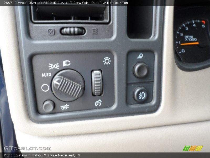 Dark Blue Metallic / Tan 2007 Chevrolet Silverado 2500HD Classic LT Crew Cab