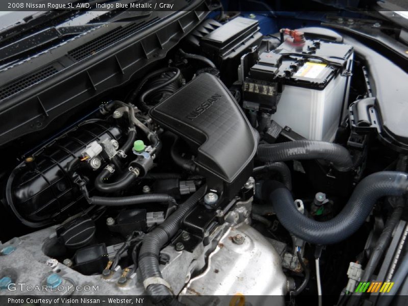 Indigo Blue Metallic / Gray 2008 Nissan Rogue SL AWD