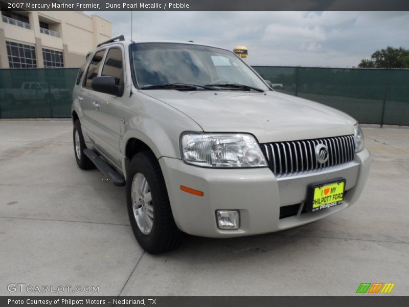 Dune Pearl Metallic / Pebble 2007 Mercury Mariner Premier