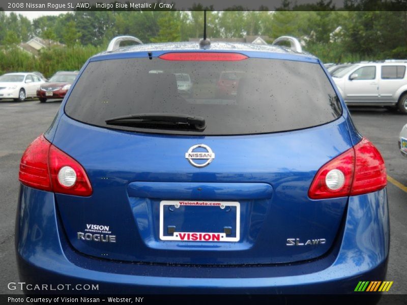 Indigo Blue Metallic / Gray 2008 Nissan Rogue SL AWD
