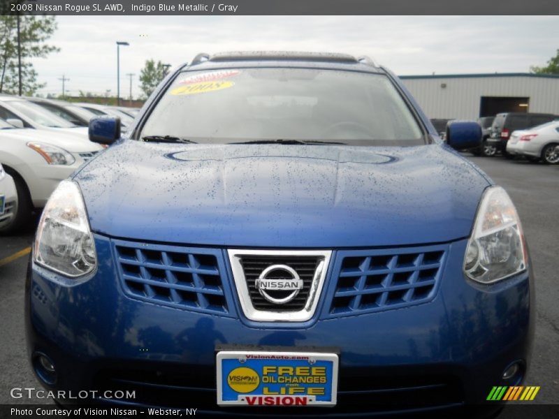 Indigo Blue Metallic / Gray 2008 Nissan Rogue SL AWD