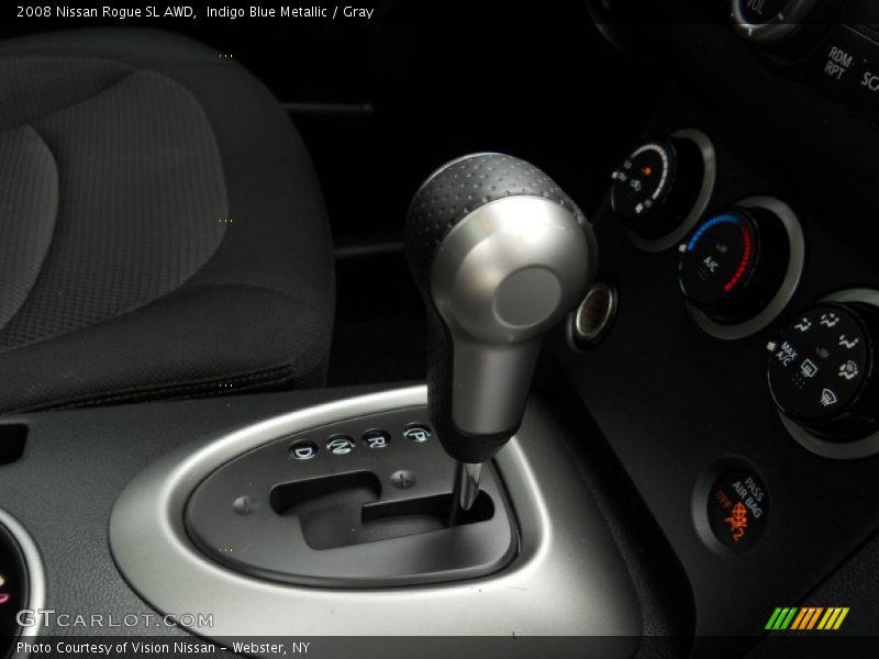 Indigo Blue Metallic / Gray 2008 Nissan Rogue SL AWD