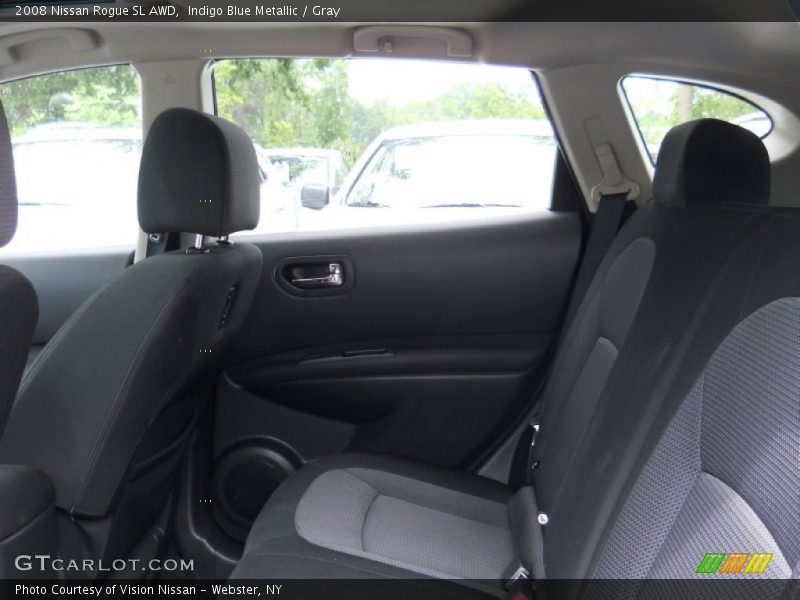 Indigo Blue Metallic / Gray 2008 Nissan Rogue SL AWD
