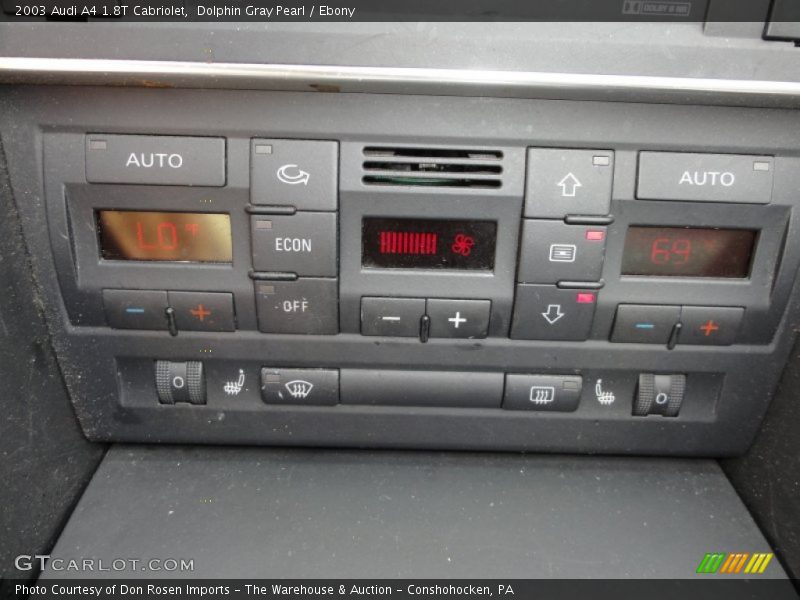 Controls of 2003 A4 1.8T Cabriolet