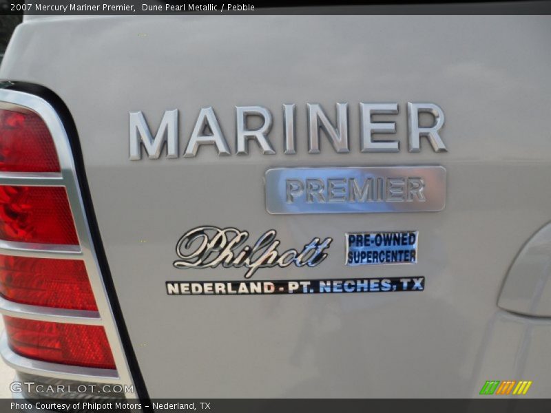Dune Pearl Metallic / Pebble 2007 Mercury Mariner Premier